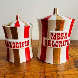 RARE Collectible Jonathan Adler CALORIFIC Vice Collection Porcelain Canister